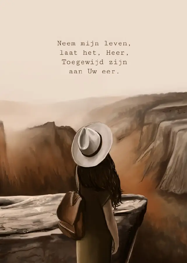 Kaartje A7 Neem mijn leven