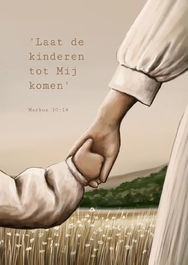 Kaartje A7 Laat de kinderen