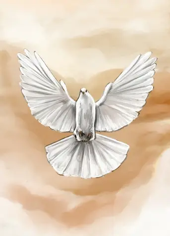 Kaartje A7 Blanco Duif