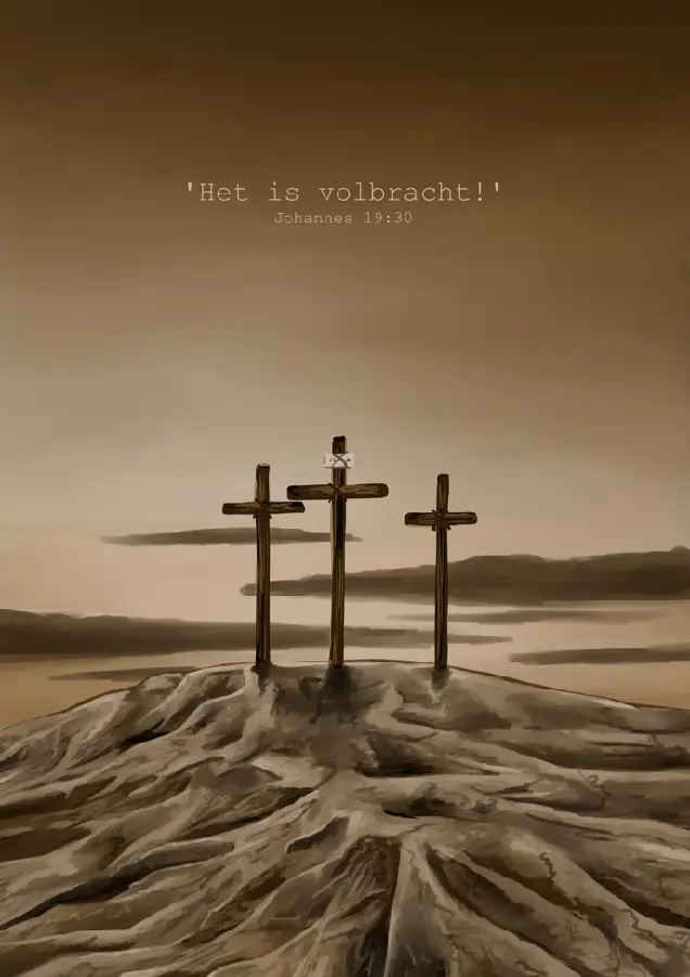 Kaartje A7 Het is volbracht