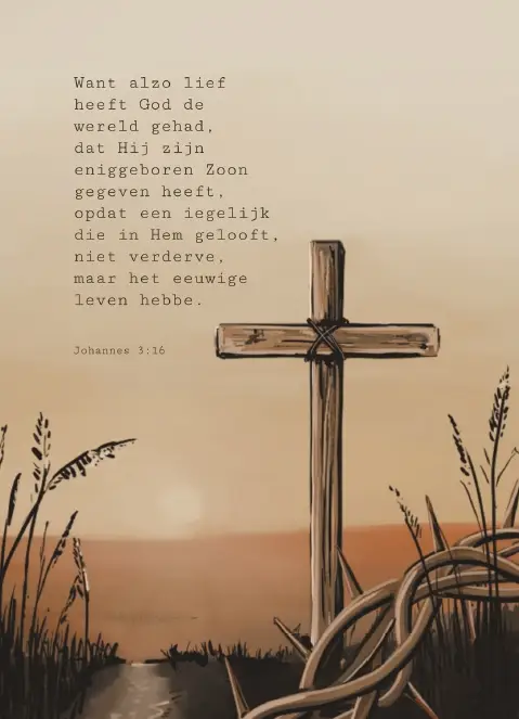 Poster A4 Want alzo lief heeft God ...