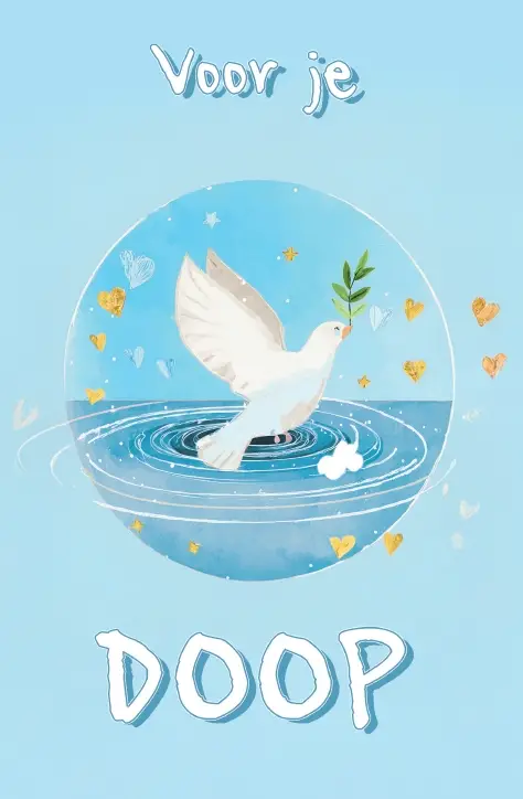 Wenskaart Gefeliciteerd met de Doop