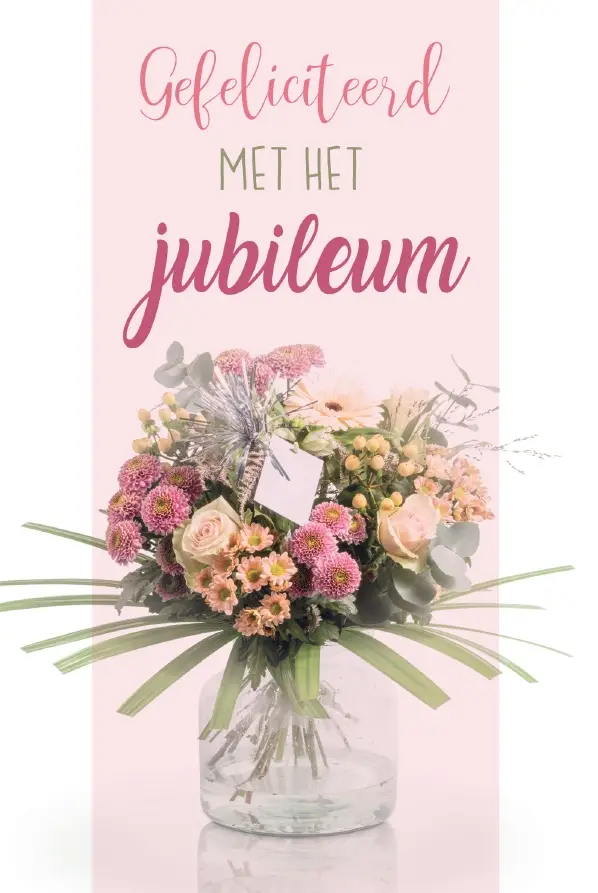 Wk Hartelijk gefeliciteerd met jubileum