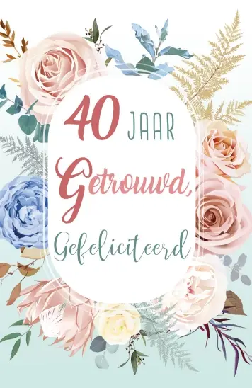 WK Gefeliciteerd met jullie 40-jarig Huw