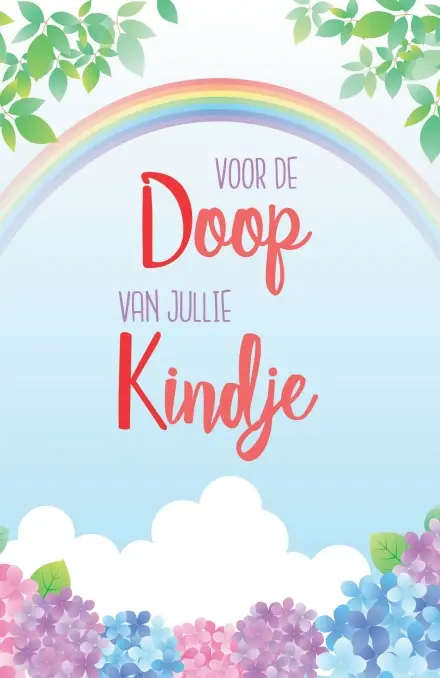 Wenskaart Gefeliciteerd met de Doop van jullie kindje
