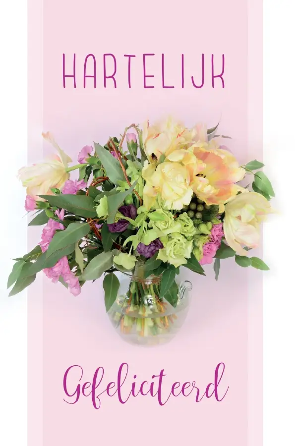 Wenskaart Gefeliciteerd met uw verjaardag