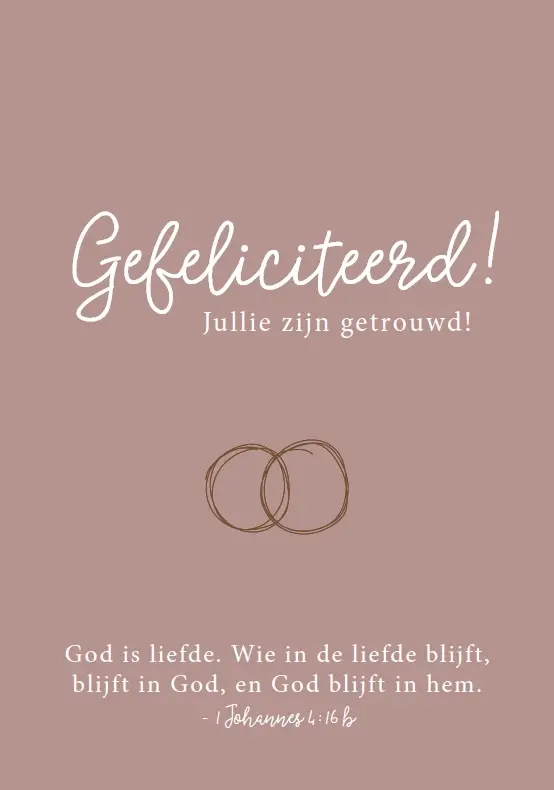WK Jullie zijn getrouwd! Gefeliciteerd!