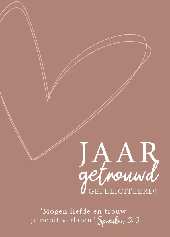 WK ...Jaar getrouwd gefeliciteerd!