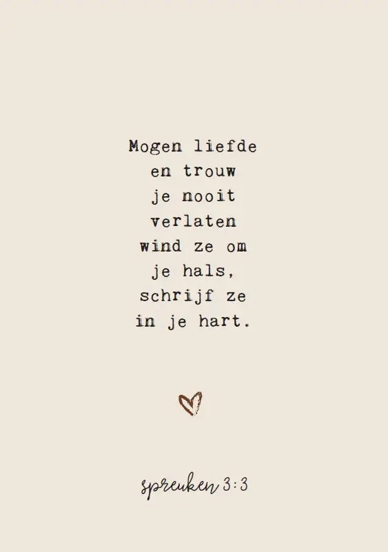 WK Spreuken 3:3