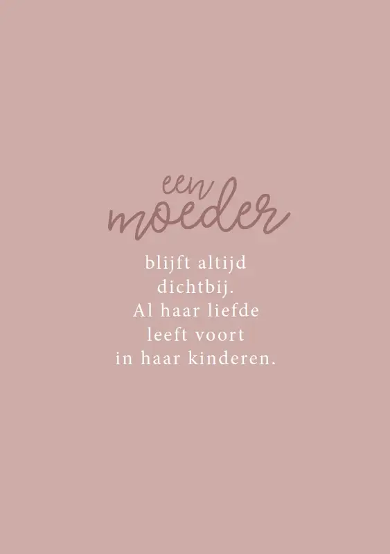 Verlies moeder