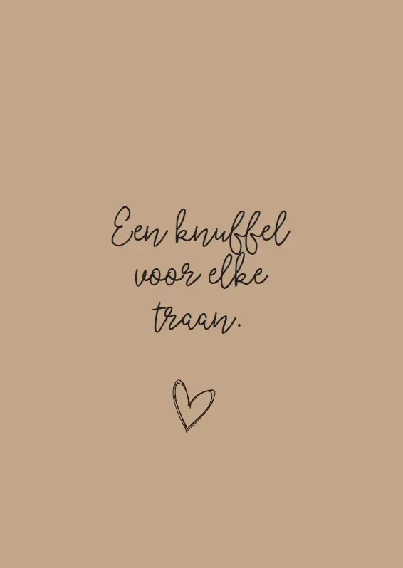 WK Een knuffel voor elke traan