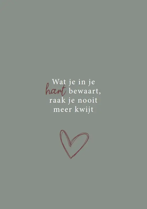 WK Wat je in je hart bewaard