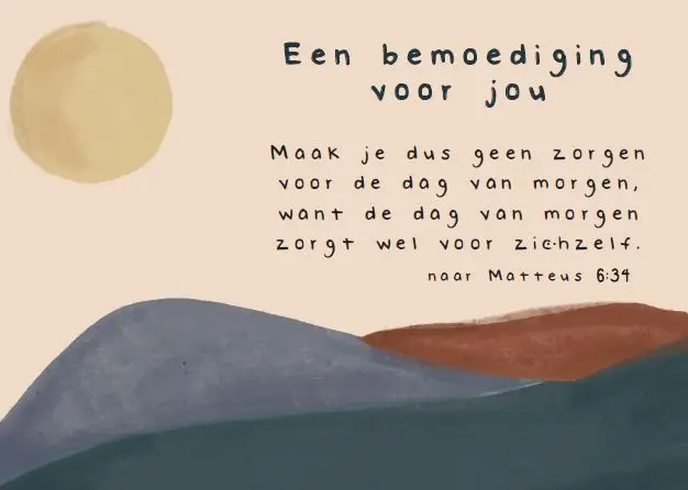 Wenskaart Een bemoediging voor jou