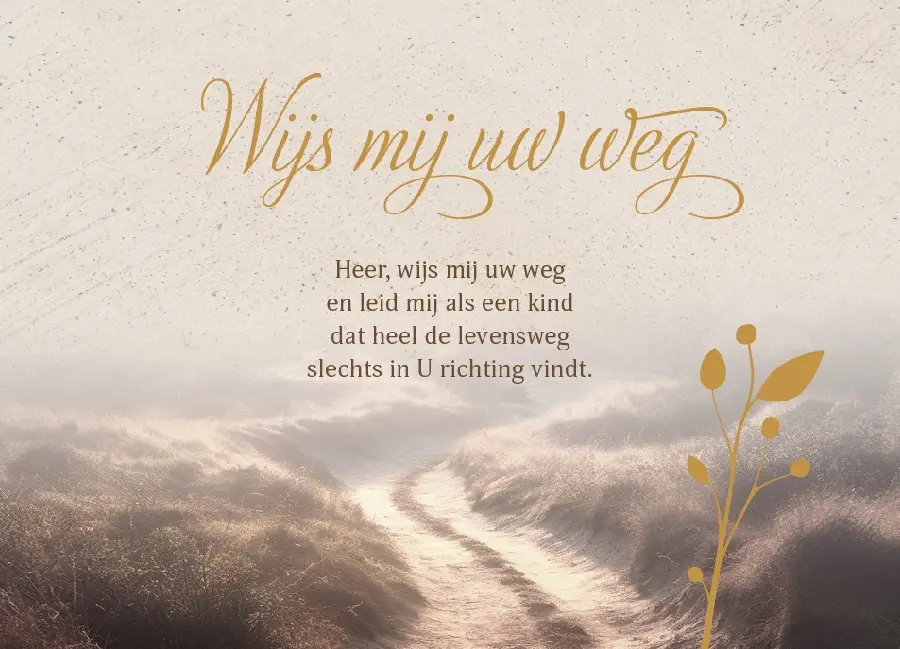 Enkele Kaart Heer, wijs mij uw weg+env