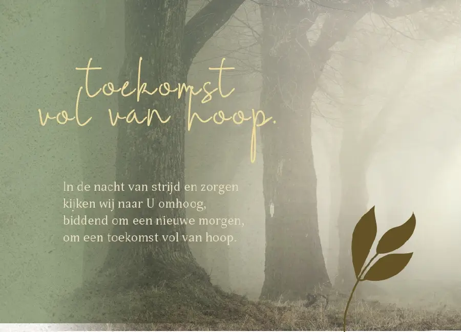 Enkele Kaart Heer, leer mij uw weg+env