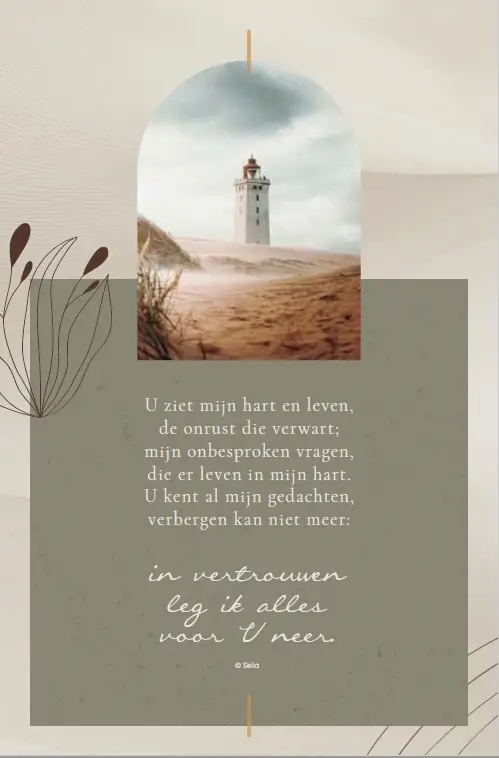 Enkele Kaart U ziet mijn hart+env