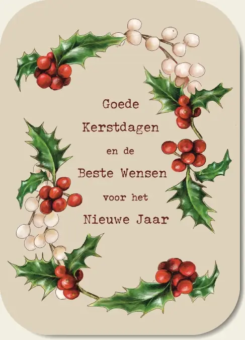 Goede kerstdagen en de beste wensen