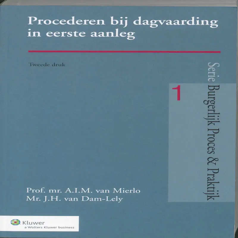 Procederen bij dagvaarding in eerste aanleg