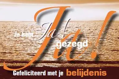 Minikaart ik geloof in God de vader brui