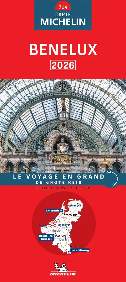 Michelin Wegenkaart 714 Benelux 2026