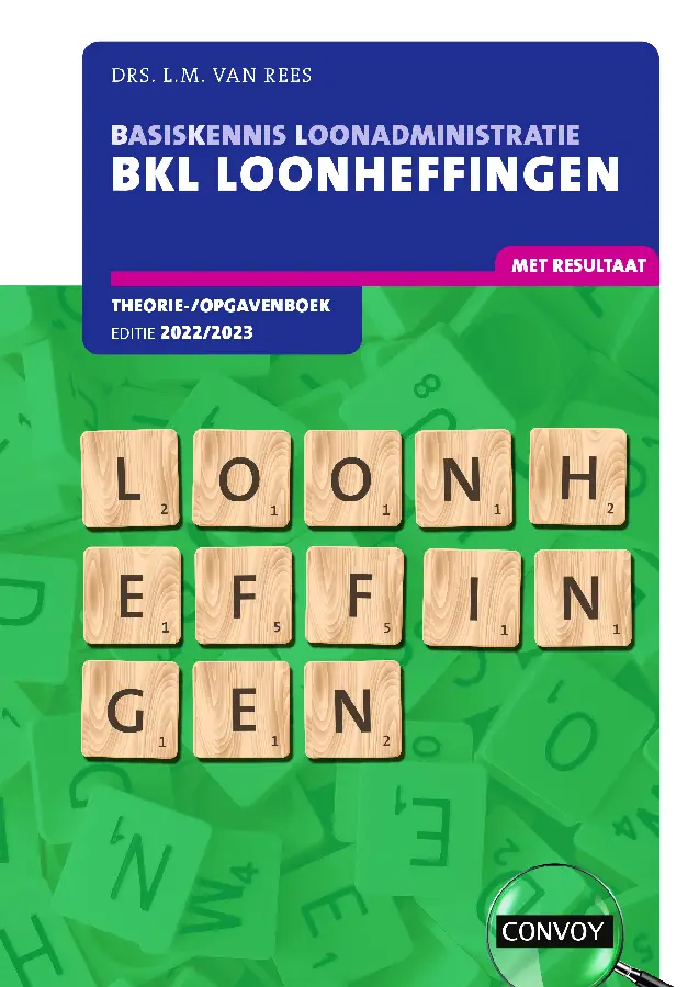 2022-2023 / BKL Loonheffingen / Theorie-/opgavenboek