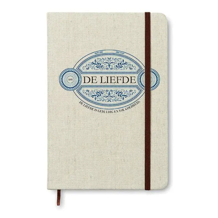 Notitieboek linnen A5 15x21 cm