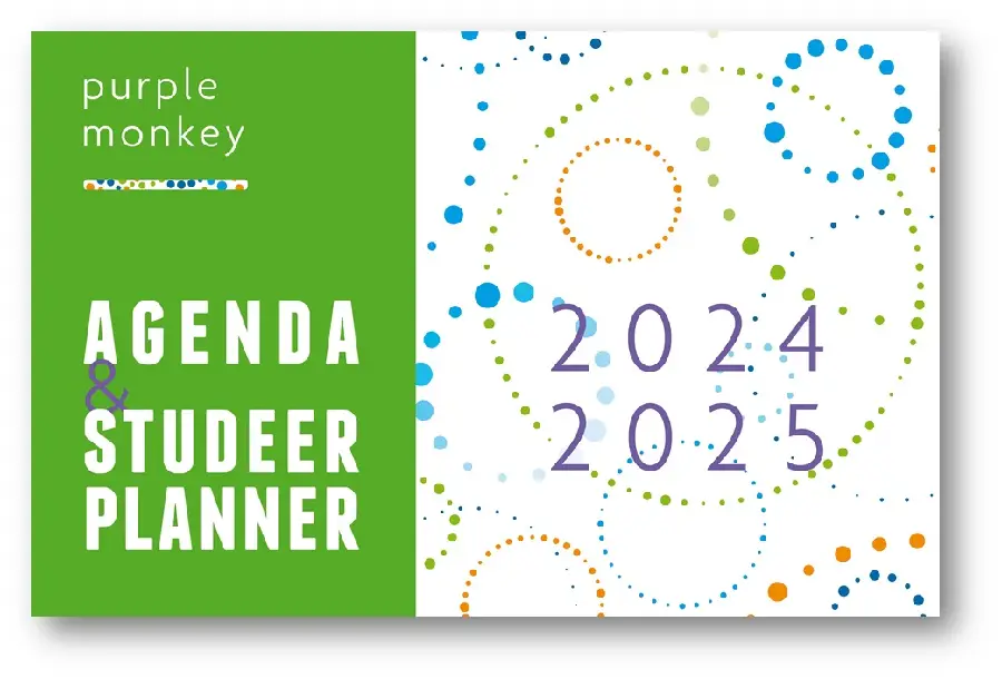 Purple Monkey Agenda & Studeerplanner / 2024-2025