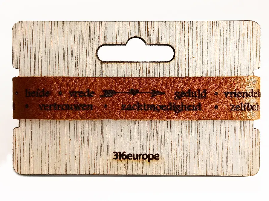 Leren armband verstelbaar