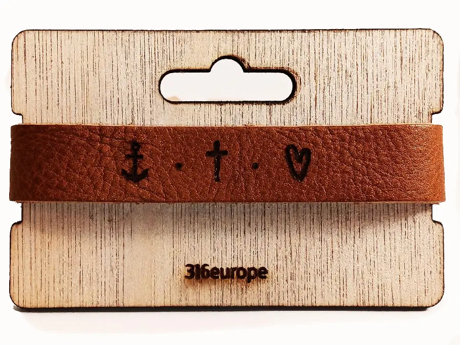 Leren armband verstelbaar