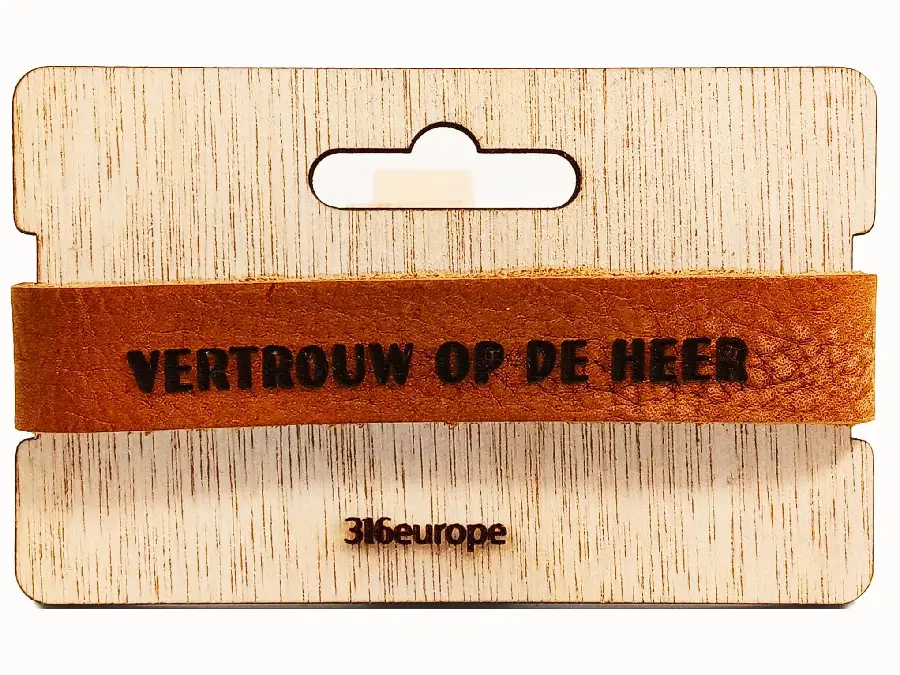 Leren armband verstelbaar