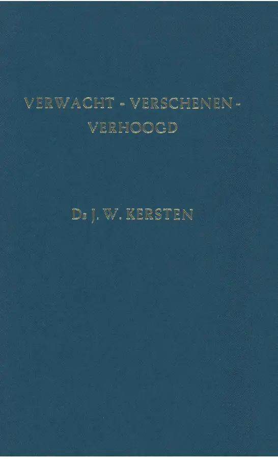 Verwacht - verschenen - verhoogd - eBoek