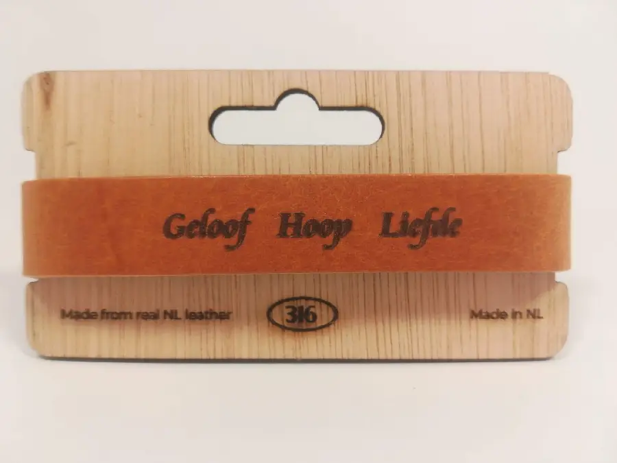 Leren armband verstelbaar