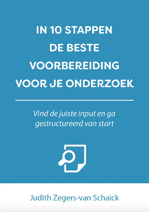 In 10 stappen de beste voorbereiding voor je onderzoek