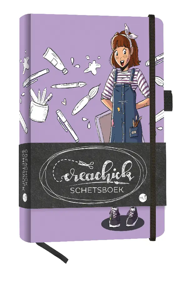 CreaChick Schetsboek / Lila