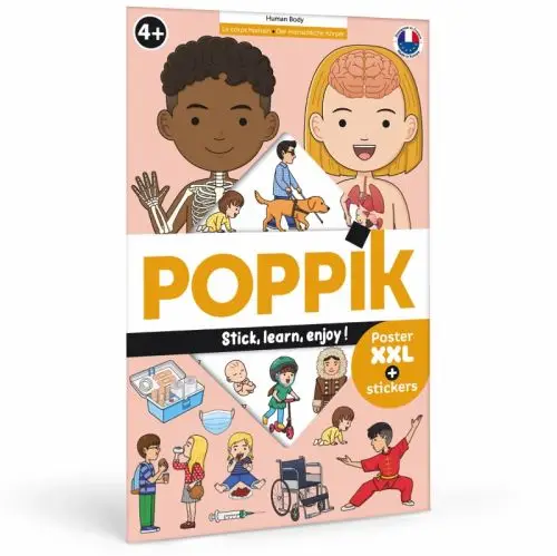 Menselijk lichaam - 48 herbruikbare stickers
