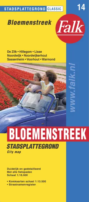Toeristenkaart bollenstreek