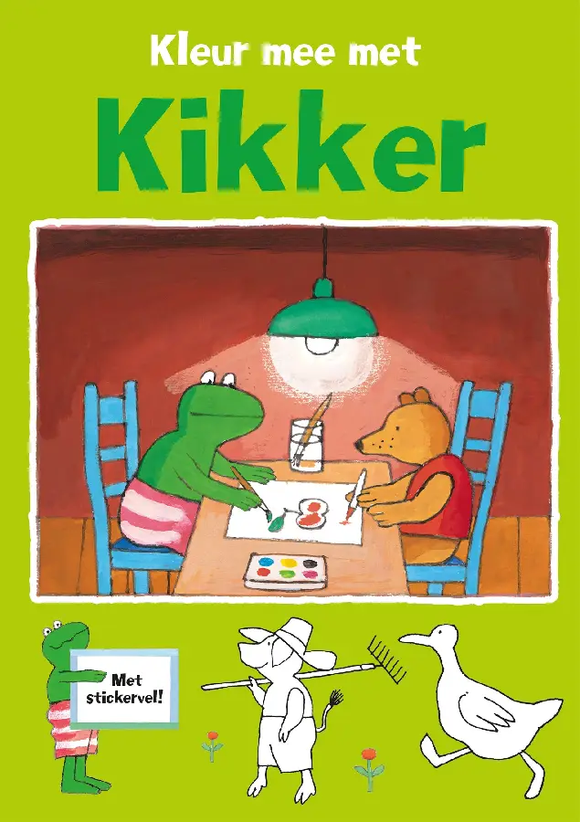 Kleur mee met kikker