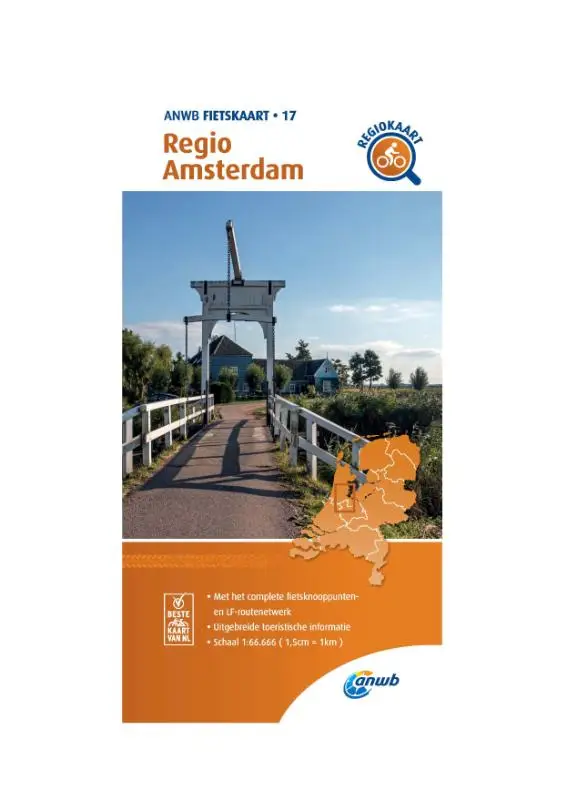 Fietskaart Regio Amsterdam 1:66.666