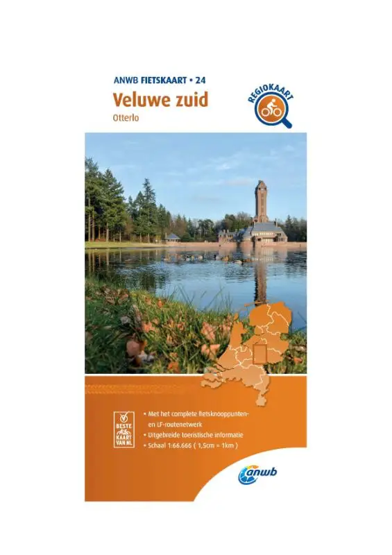 Fietskaart Veluwe zuid 1:66.666