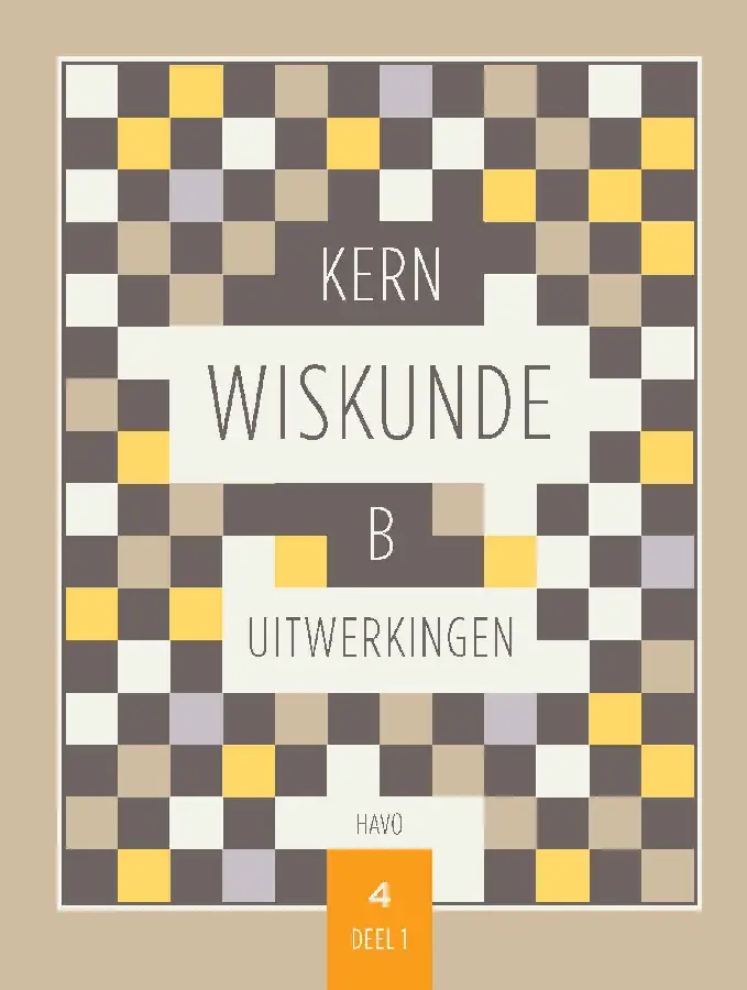 KERN Wiskunde uitwerkingenboek havo 4 wiskunde B deel 1