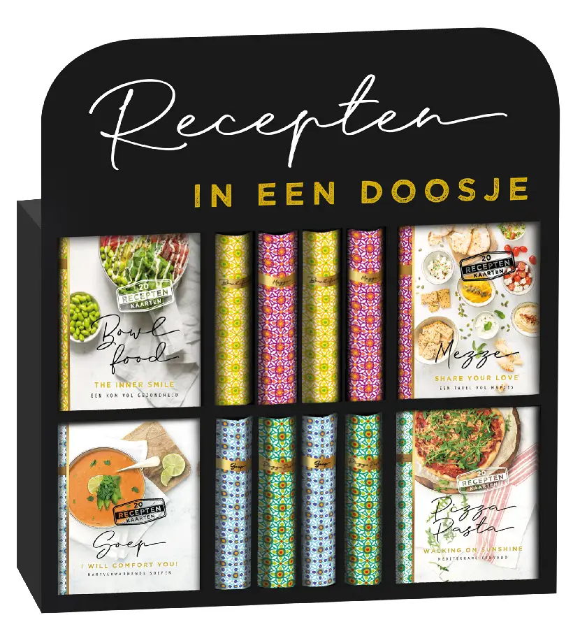 Display Mini bookbox recepten 4Tx3E