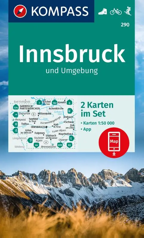 Kompass WK290 Innsbruck mit Umgebung