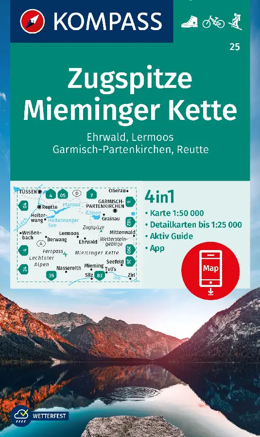 Kompass WK25 Zugspitze, Mieminger Kette
