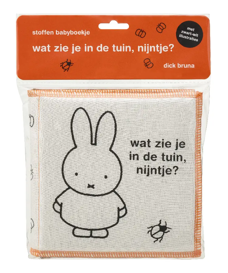 stoffen babyboekje, wat zie je in de tui