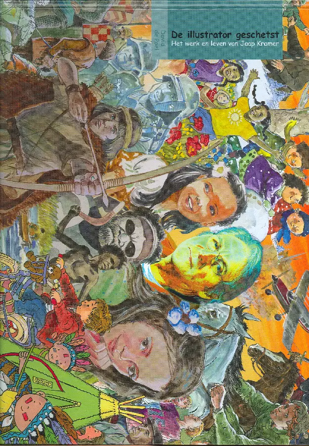 De illustrator geschetst