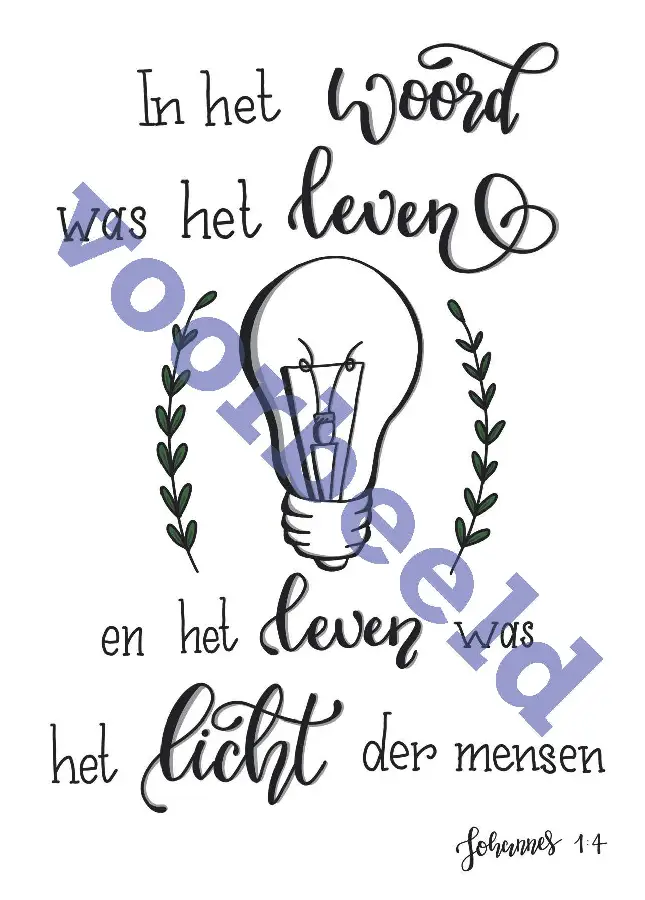 WK Good Seed Cards 8038 | Johannes 1:4