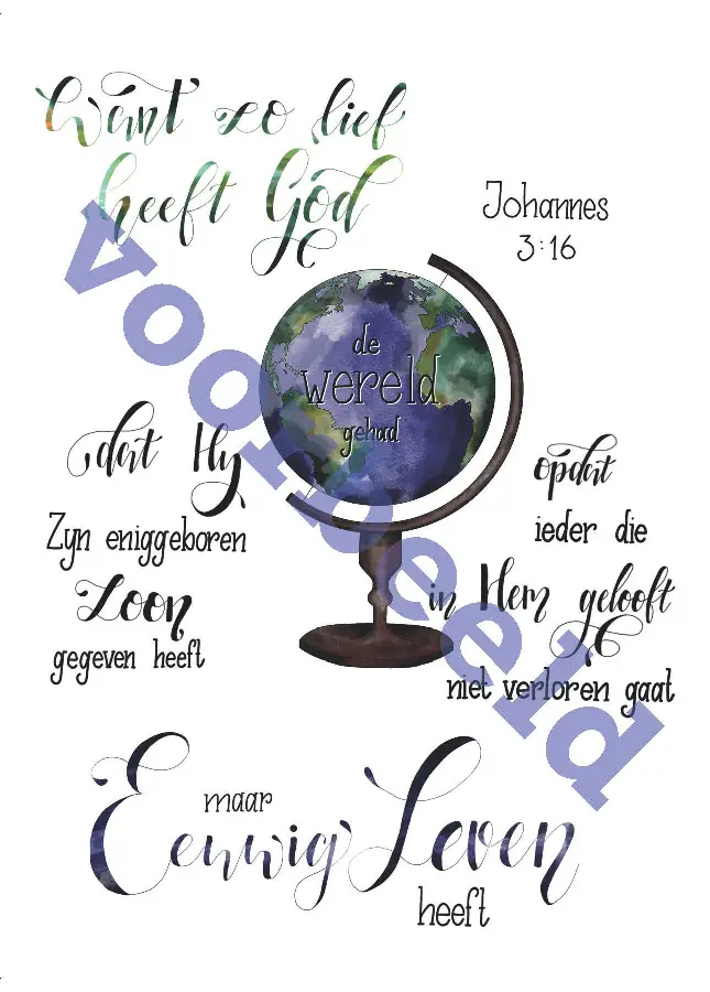 WK Good Seed 8041 | Joh. 3:16 Want alz