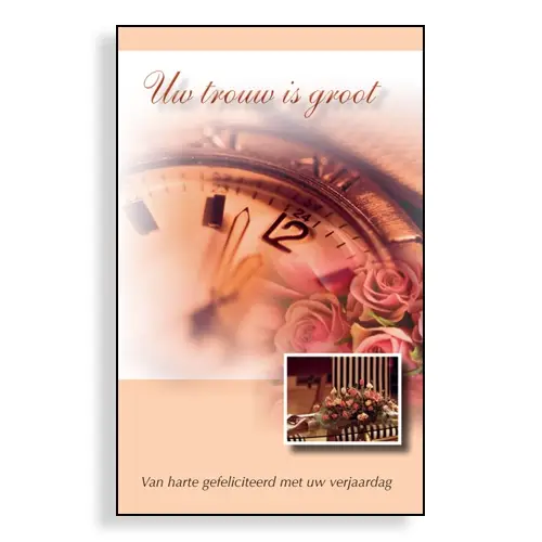 Wenskaartenboekje Uw trouw is groot