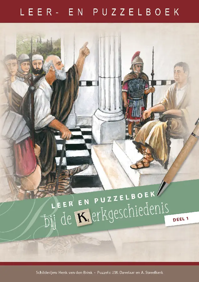 Leer- en puzzelboek bij de kerkgeschiede