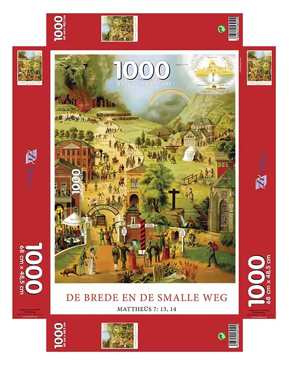 Puzzel De brede en smalle weg